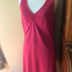 Linea Donatella Gown Red Black Lace Large